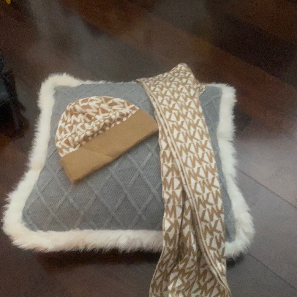 Michael Kors beanie hat and scarf